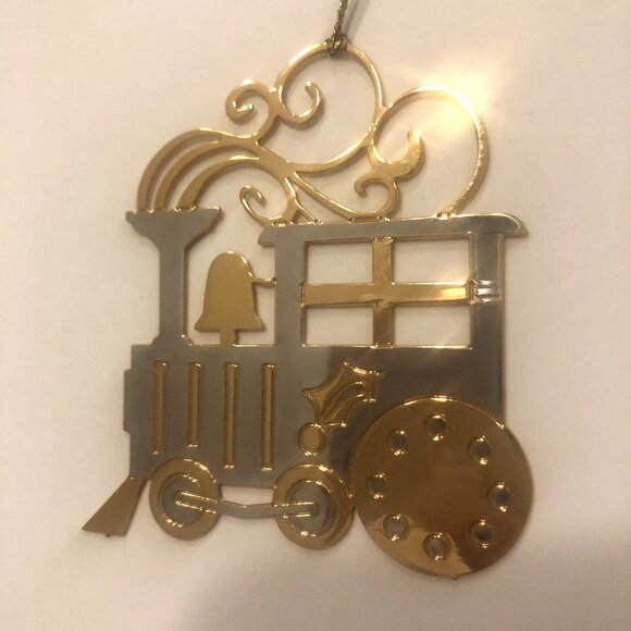 Vintage Tamerlane 24K Gold Finish & Wallace Silversmiths Christmas Ornament USA - Picture 8 of 12